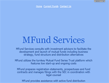 Tablet Screenshot of mfundservices.com